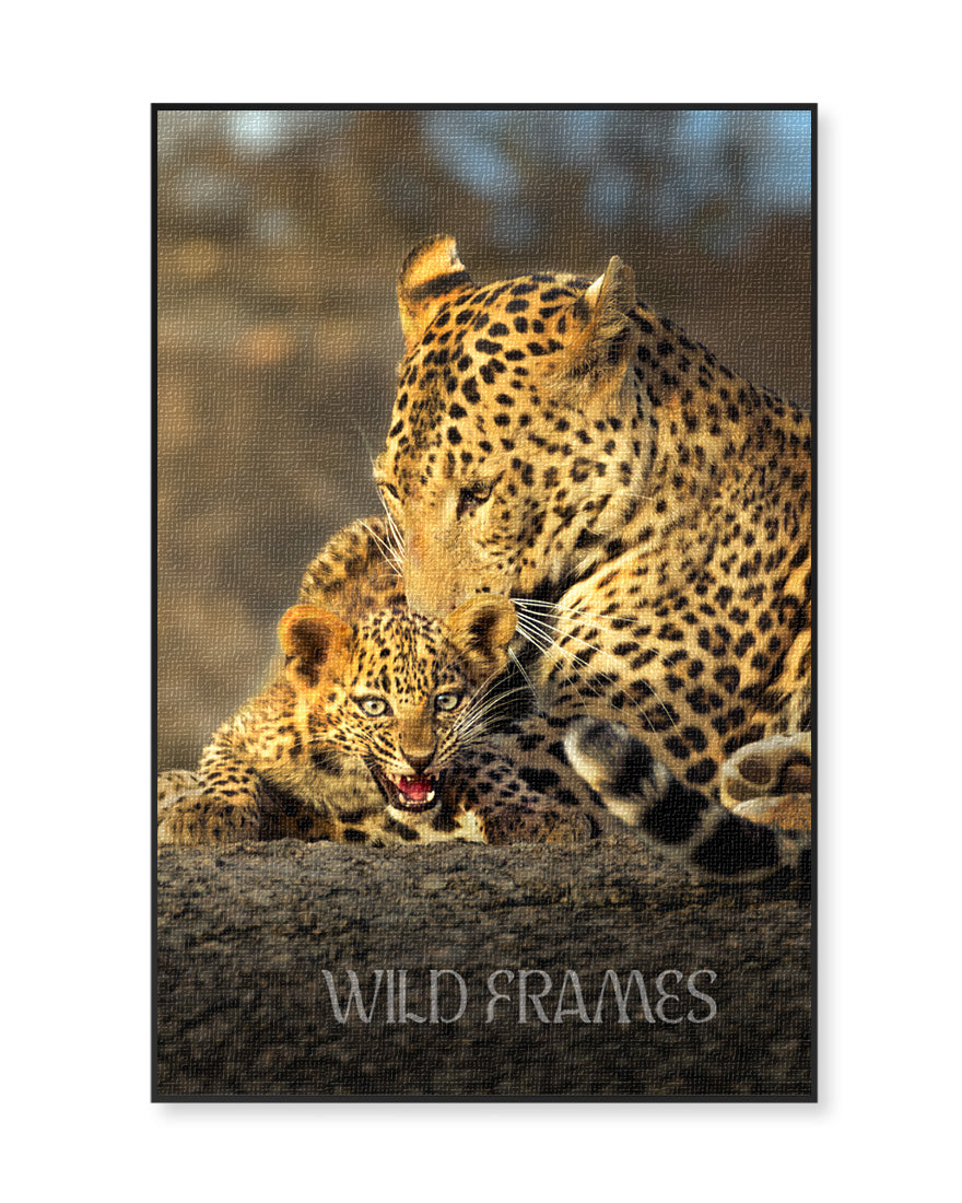 Leopard Mother Love - Canvas