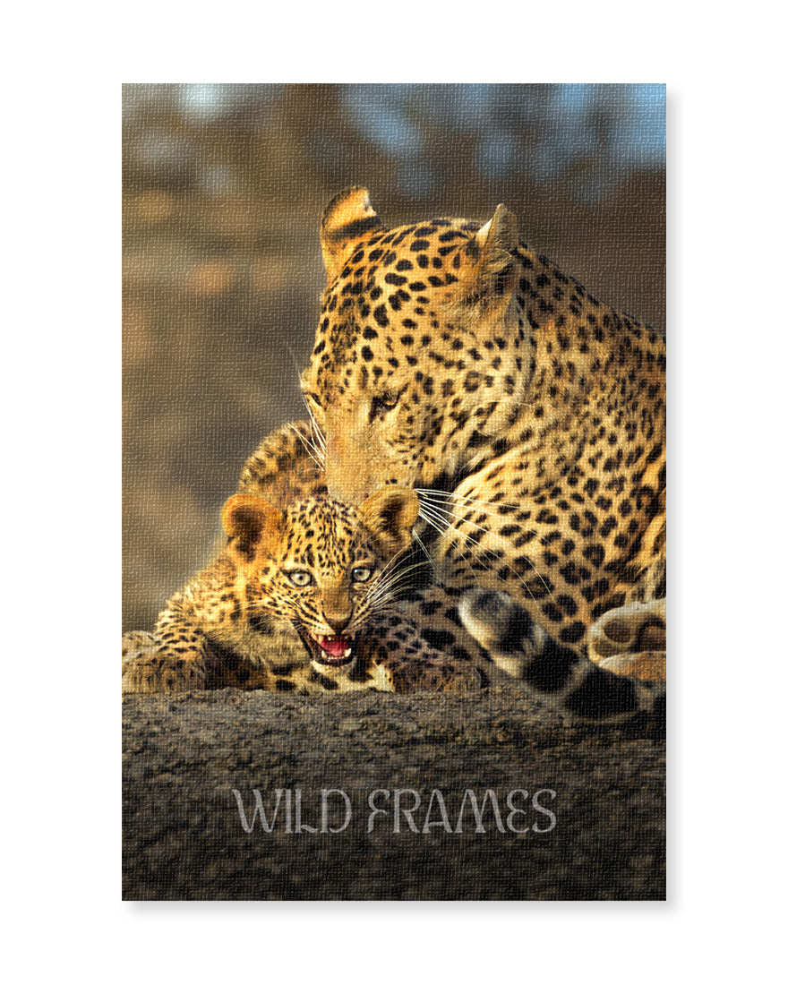 Leopard Mother Love - Canvas