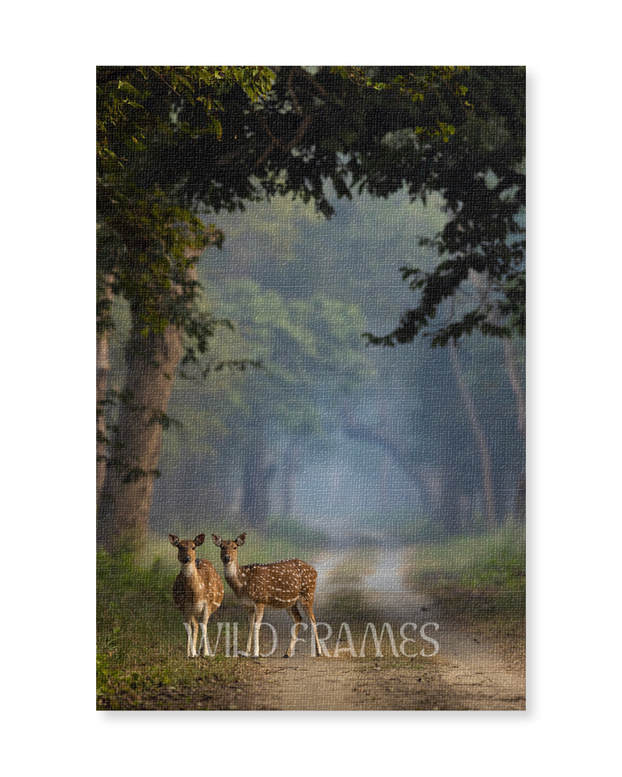 Whispers of the Wild – Luxury Deer Canvas for  Sustainable Interiors