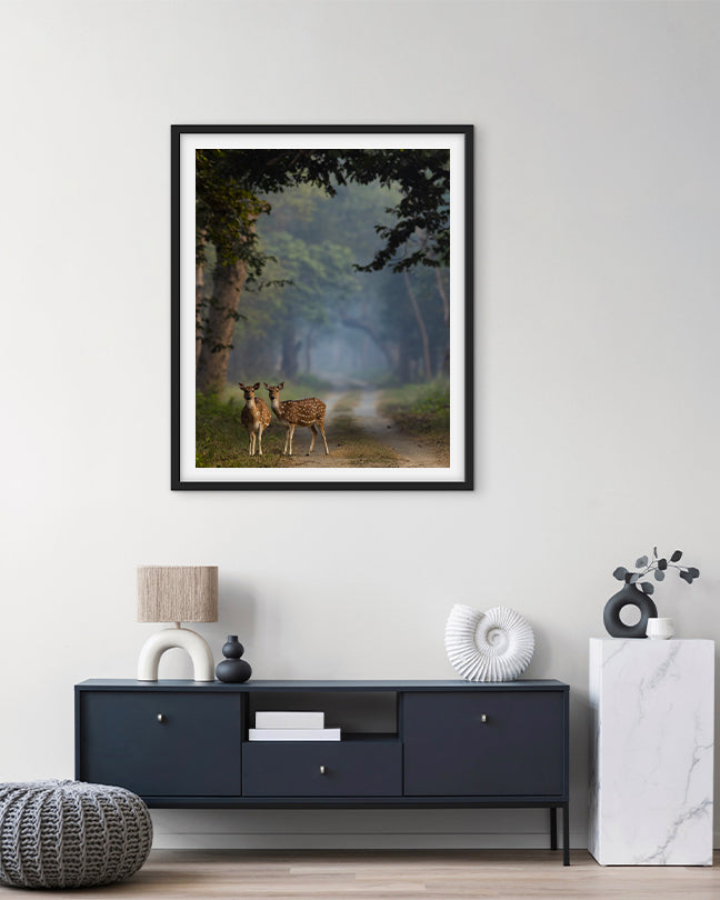 Whispers of the Wild – Luxury Deer photo frame for  Sustainable Interiors