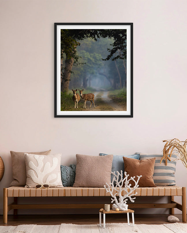 Whispers of the Wild – Luxury Deer photo frame for  Sustainable Interiors